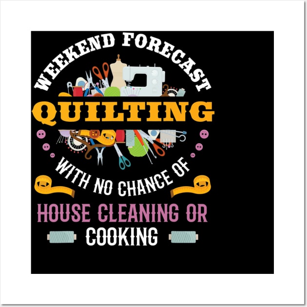 Funny Quilting Sewing Quilt Gift For Quilter Wall Art by Olegpavlovmmo